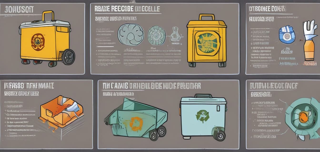 Infographic on motorized cooler disposal and recycling options