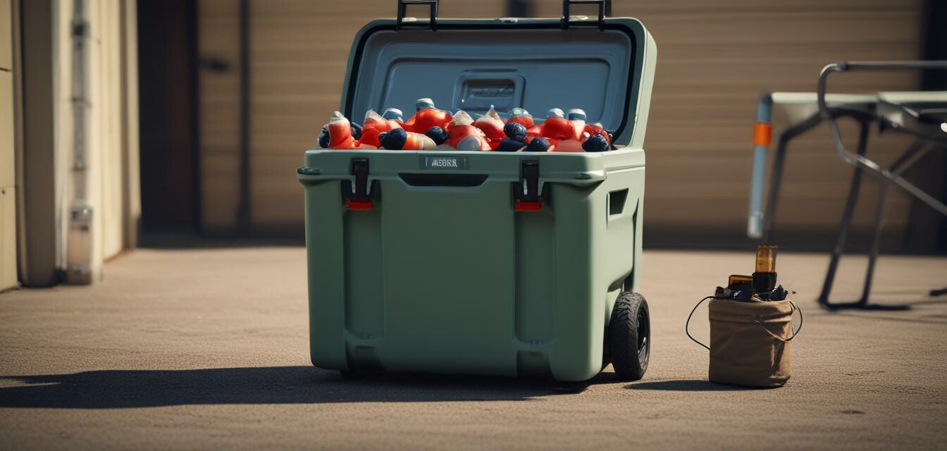 Storing motorized cooler